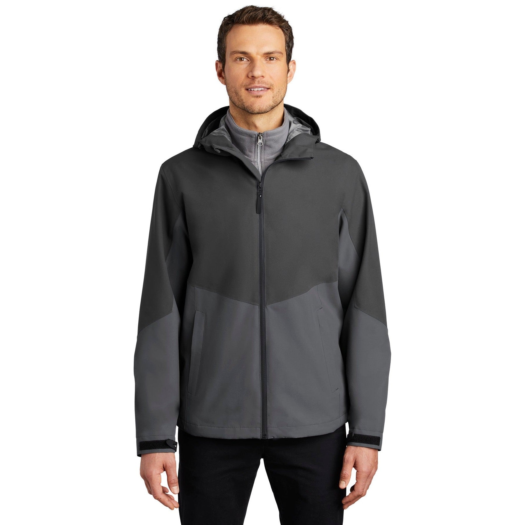 Port Authority-Port Authority ® Tech Rain Jacket J406-MedTech-4